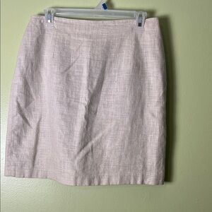 Brandon Thomas Cream Pencil Skirt